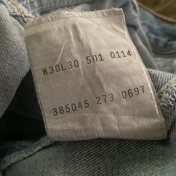 vintage Levi 501 cut offs, distressed size 30 - Picture 2 of 10